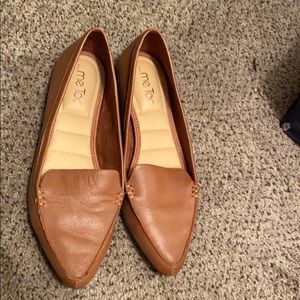 Me Too Brown leather flats